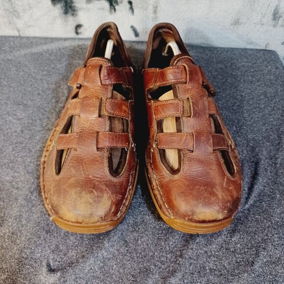 Mens Red Wings 4602 Brown Leather Fisherman Sandals Size 10EE main image 9